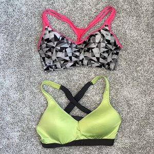 Lot of 2 gently worn sports bras size medium